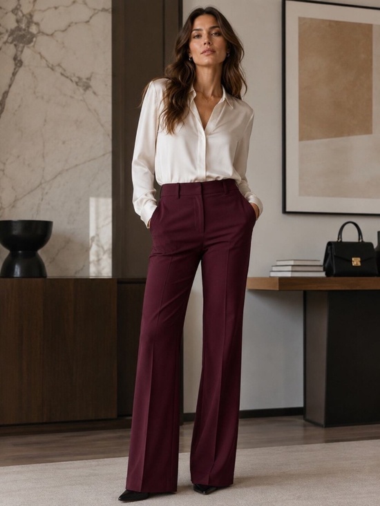 Theory Denim - Theory wool blend waisted demitria pants
